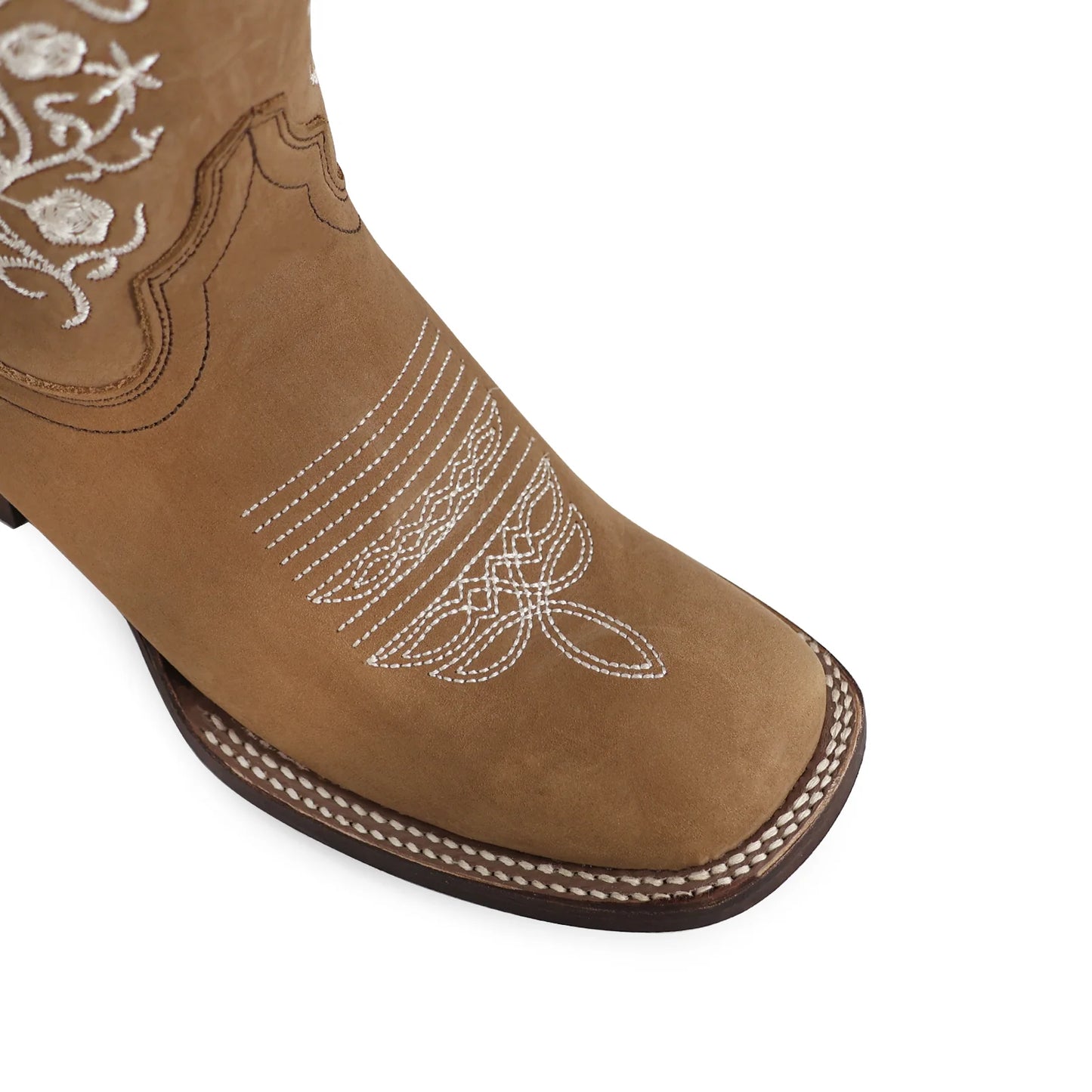 Oferta Bota vaquera para dama de piel modelo Coqueta miel