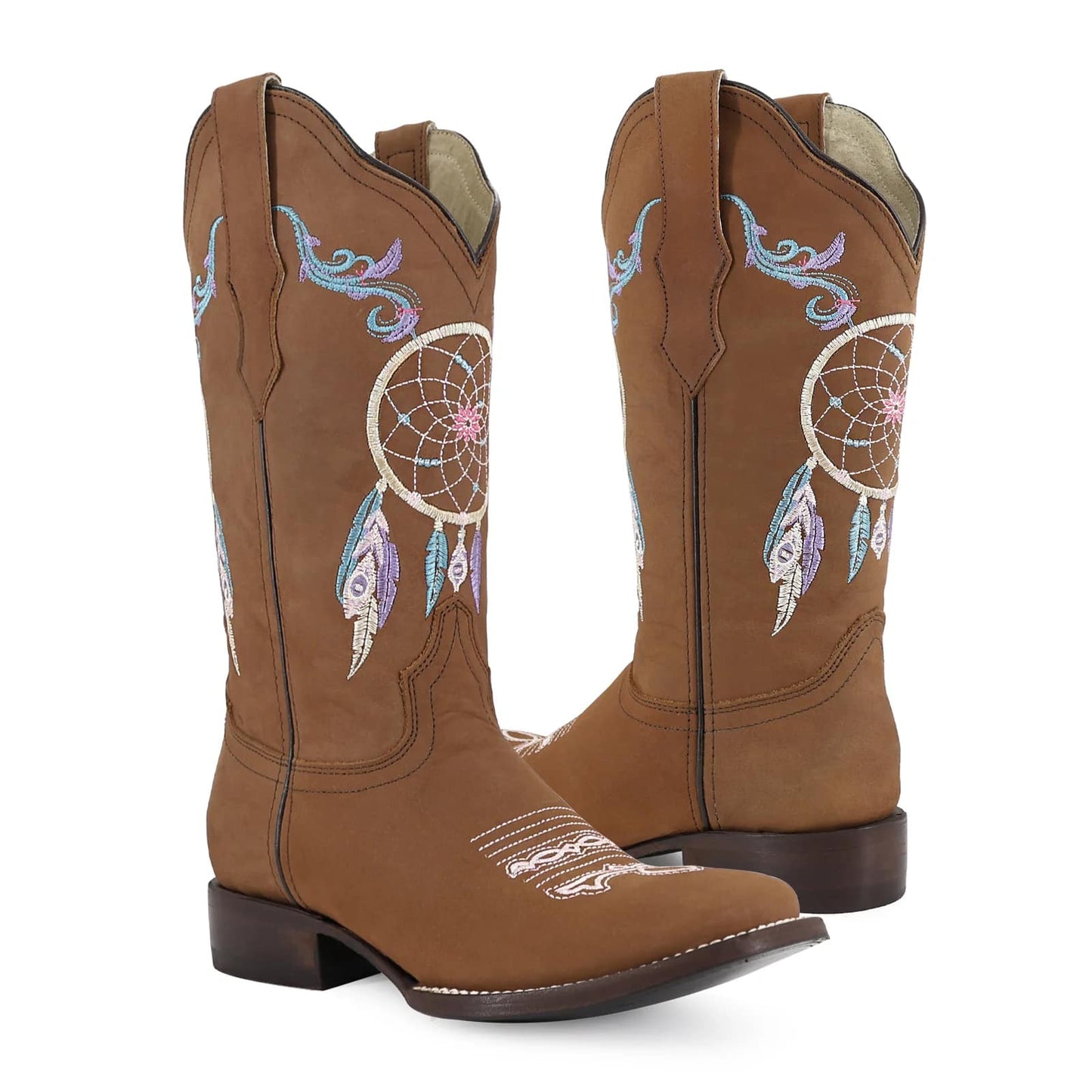-%Oferta Bota vaquera para dama de piel modelo ensueño