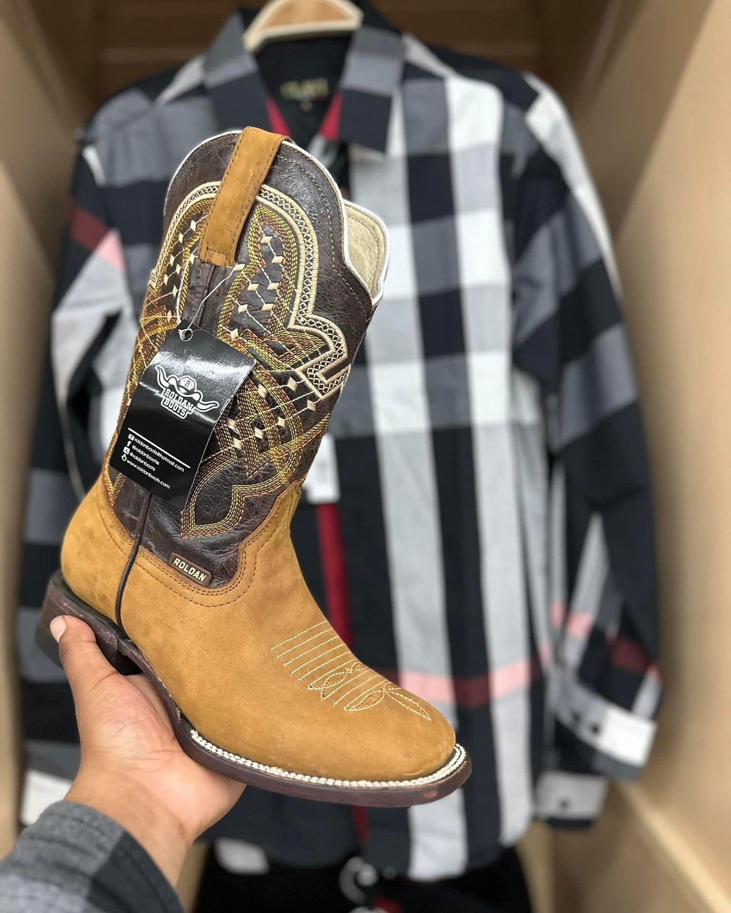 Bota Vaquera Bulldog Crazy Miel Hombre
