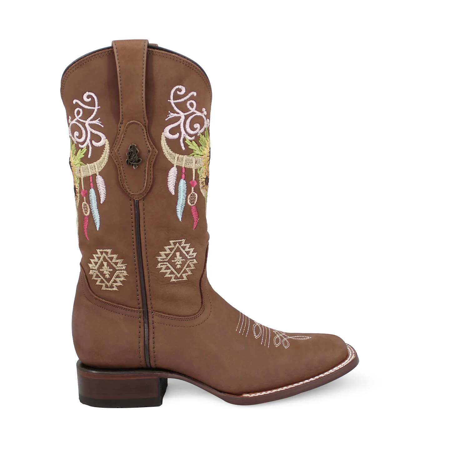 Bota vaquera para dama de piel modelo Altanera miel