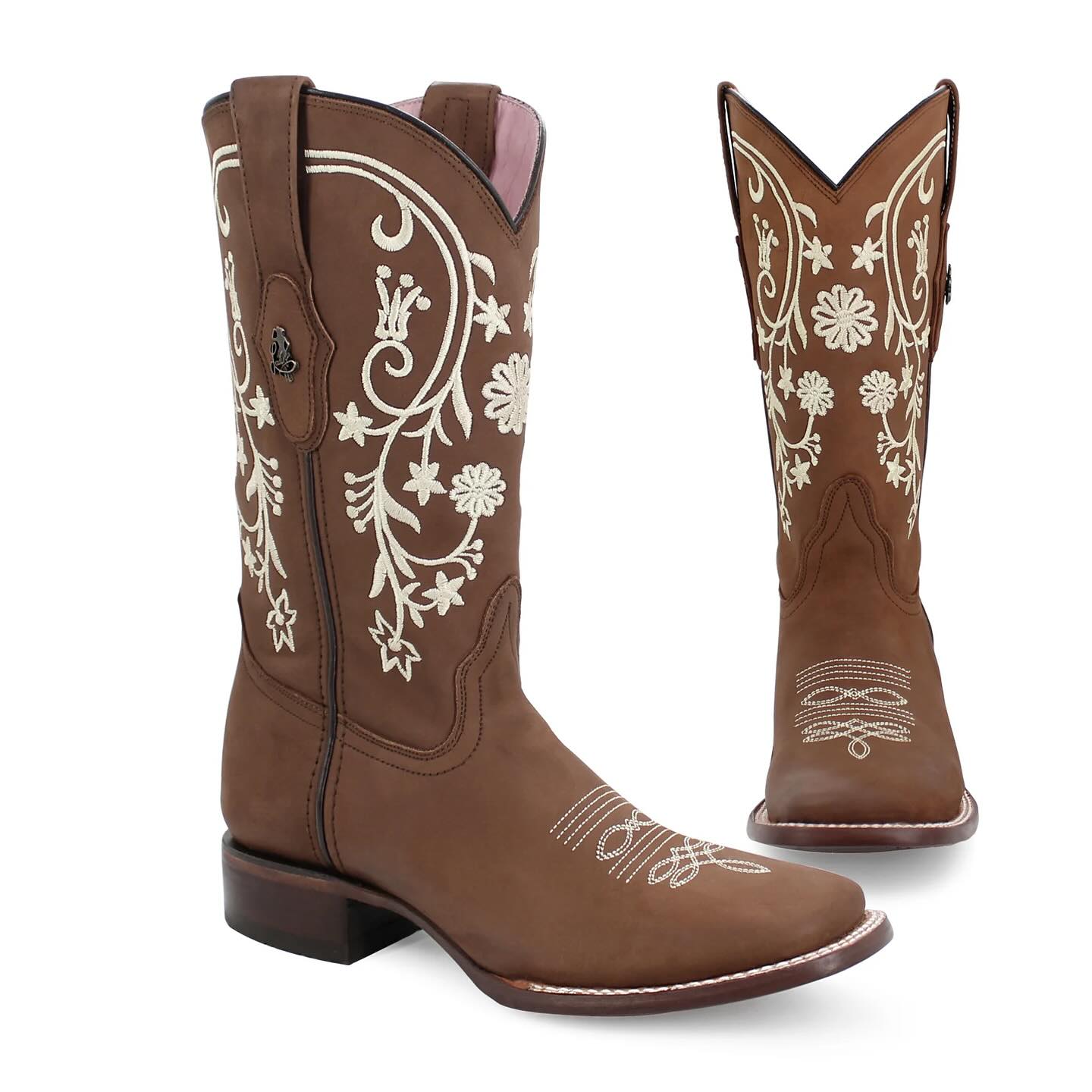 Bota vaquera para dama de piel modelo Dalila