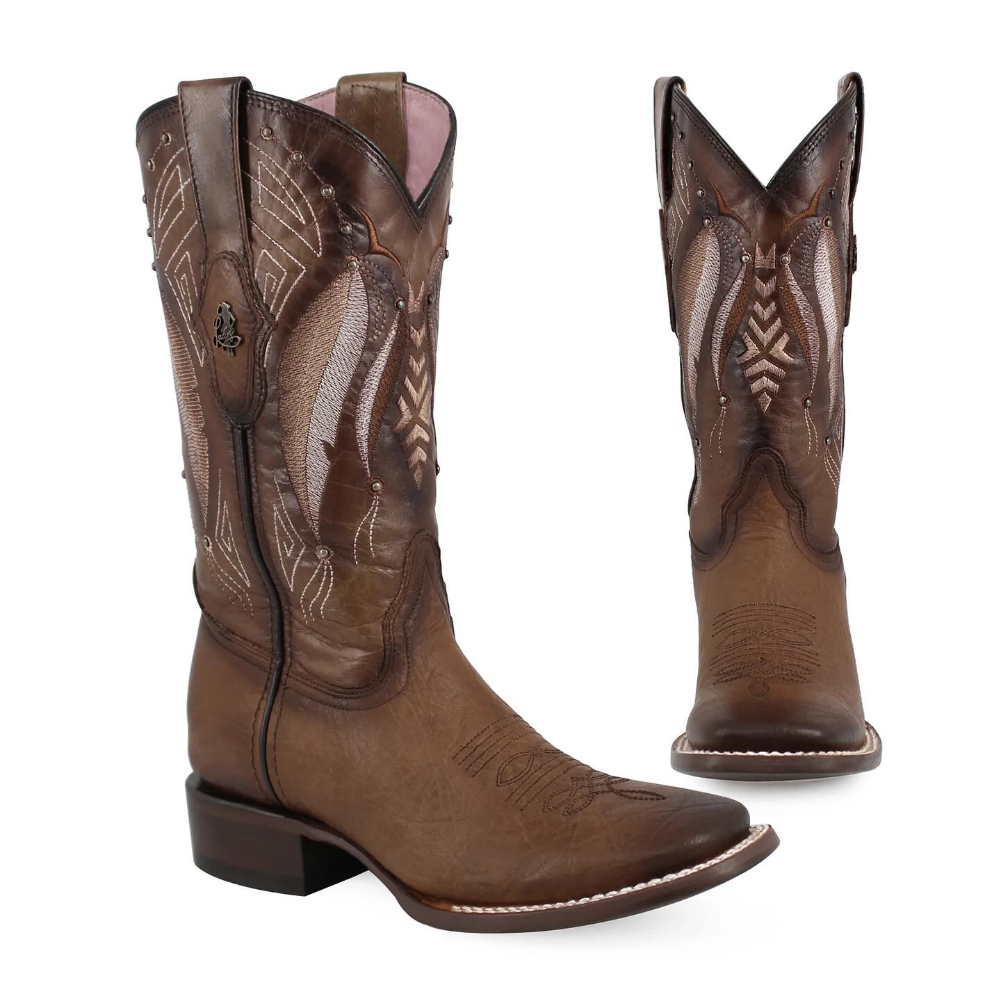 Bota vaquera para dama de piel modelo Tribu