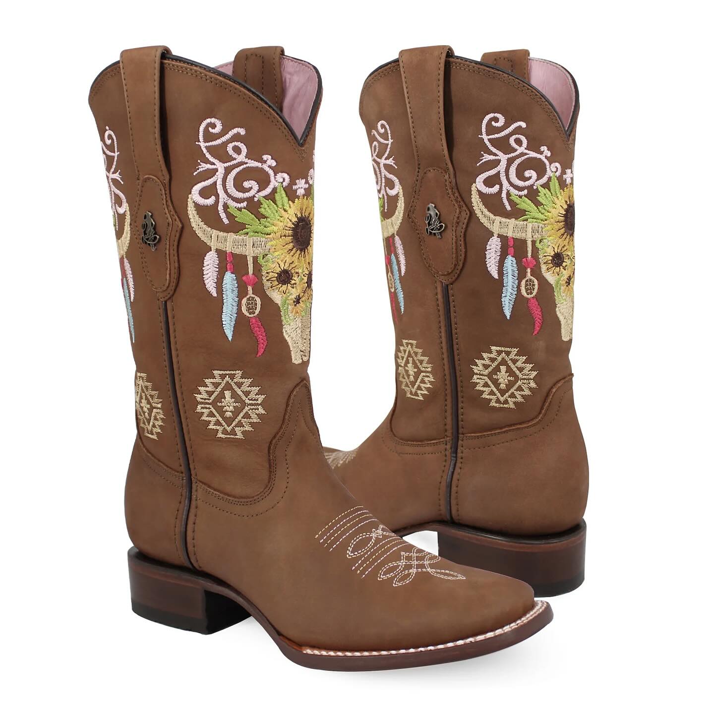 Bota vaquera para dama de piel modelo Altanera miel