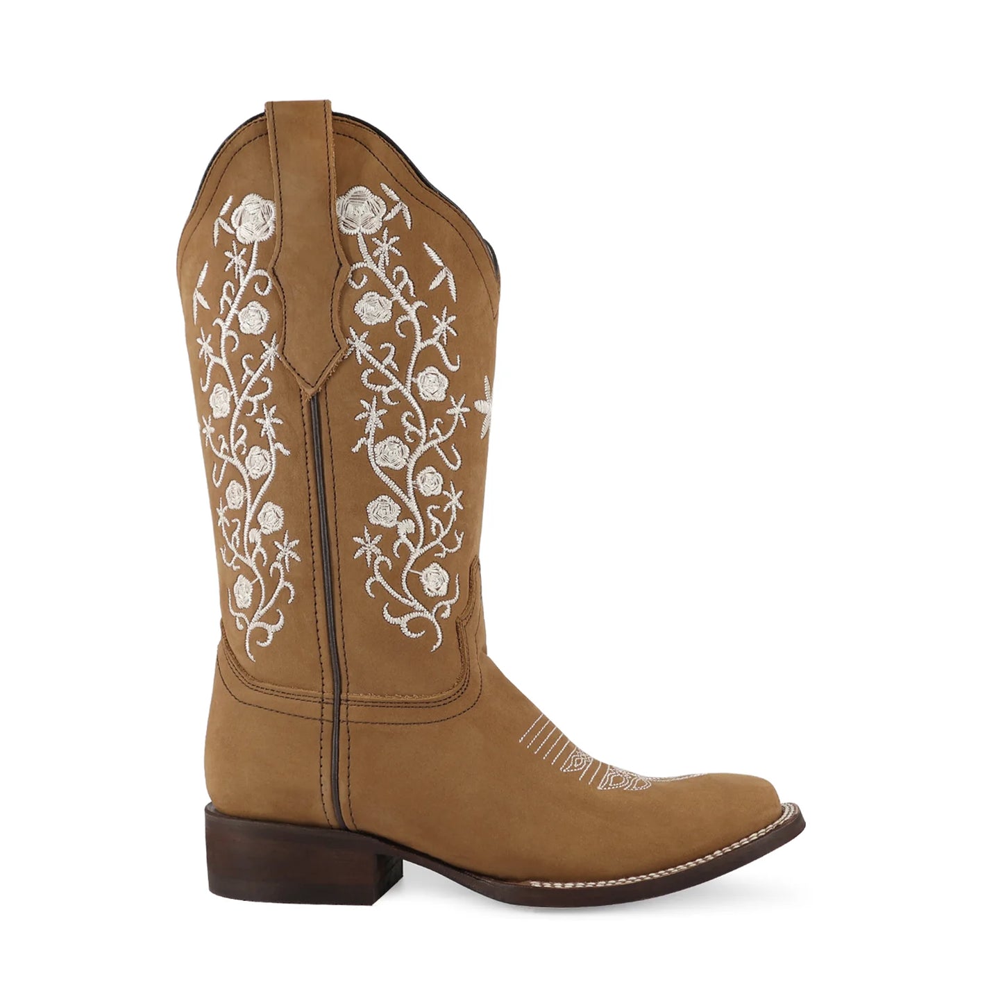 Oferta Bota vaquera para dama de piel modelo Coqueta miel