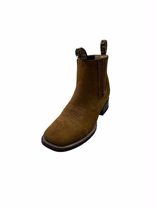 Botin miel de piel de res