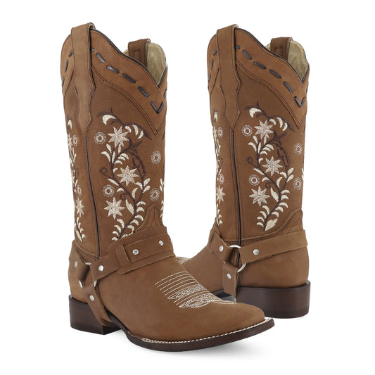 Oferta Bota vaquera para dama de piel modelo Famosa